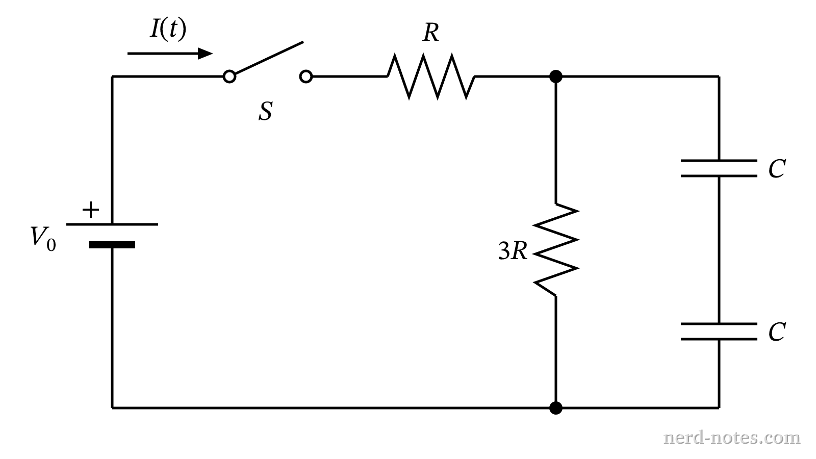 Schematic of the multi-loop RC circuit.