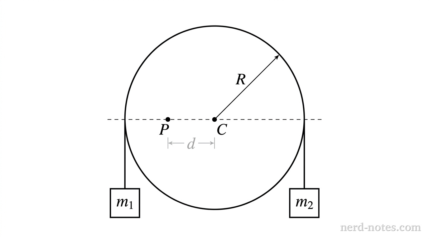 Figure 1. Off-center pulley system