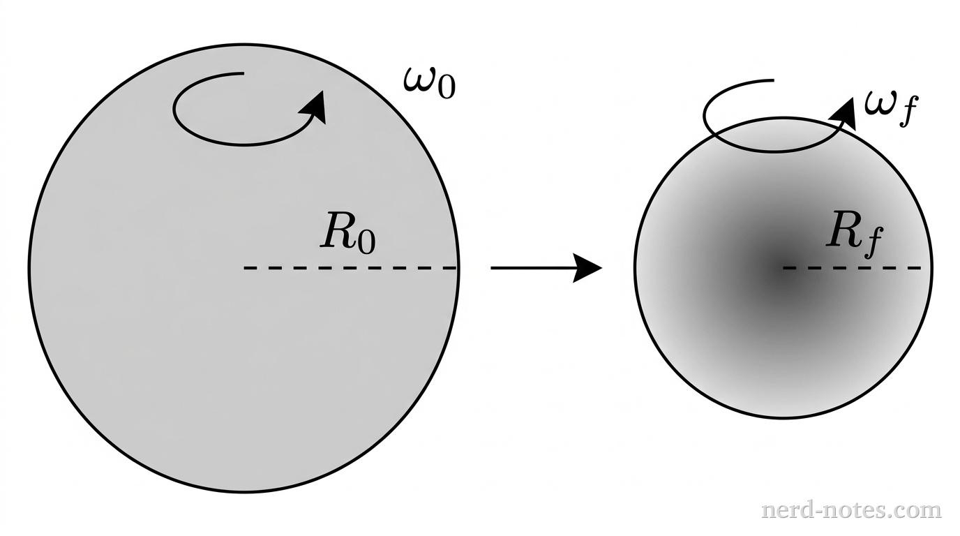 Initial uniform star collapsing into a non-uniform dense core.