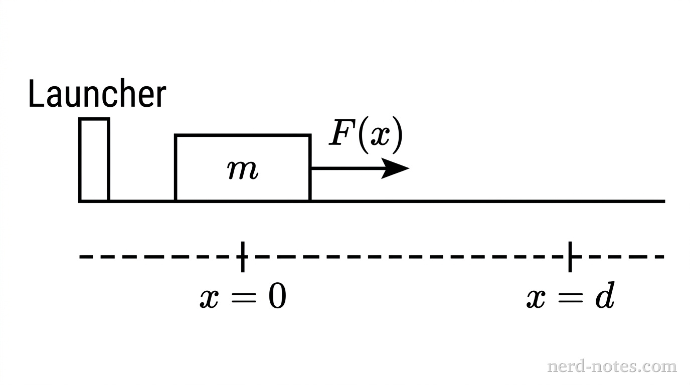 Figure 1. A cart on a track repelled by a magnetic launcher.