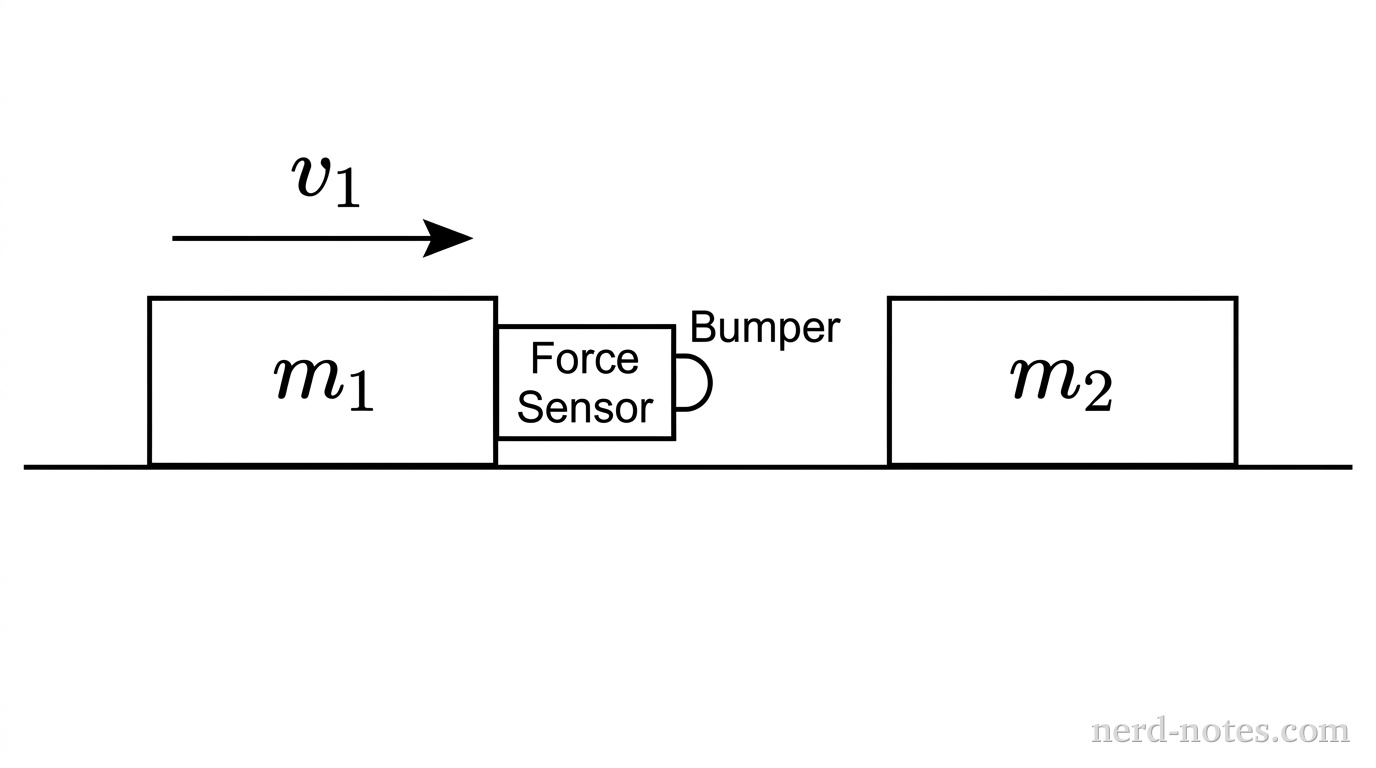 Figure 1. Two gliders on an air track.