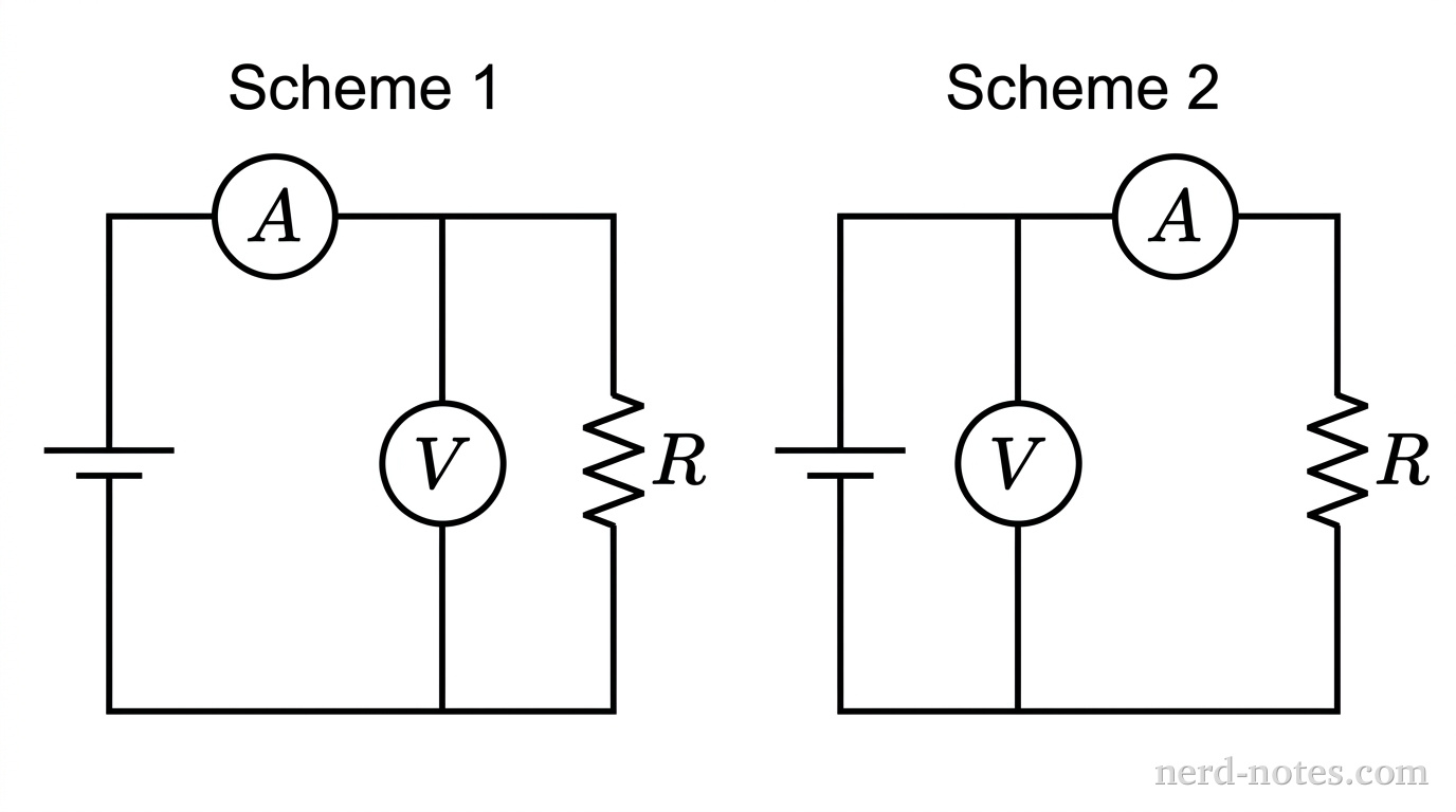 Circuit schematics for Scheme 1 and Scheme 2.