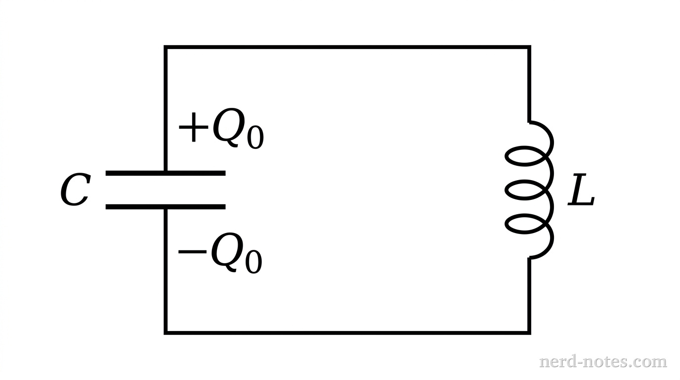 An ideal LC circuit.