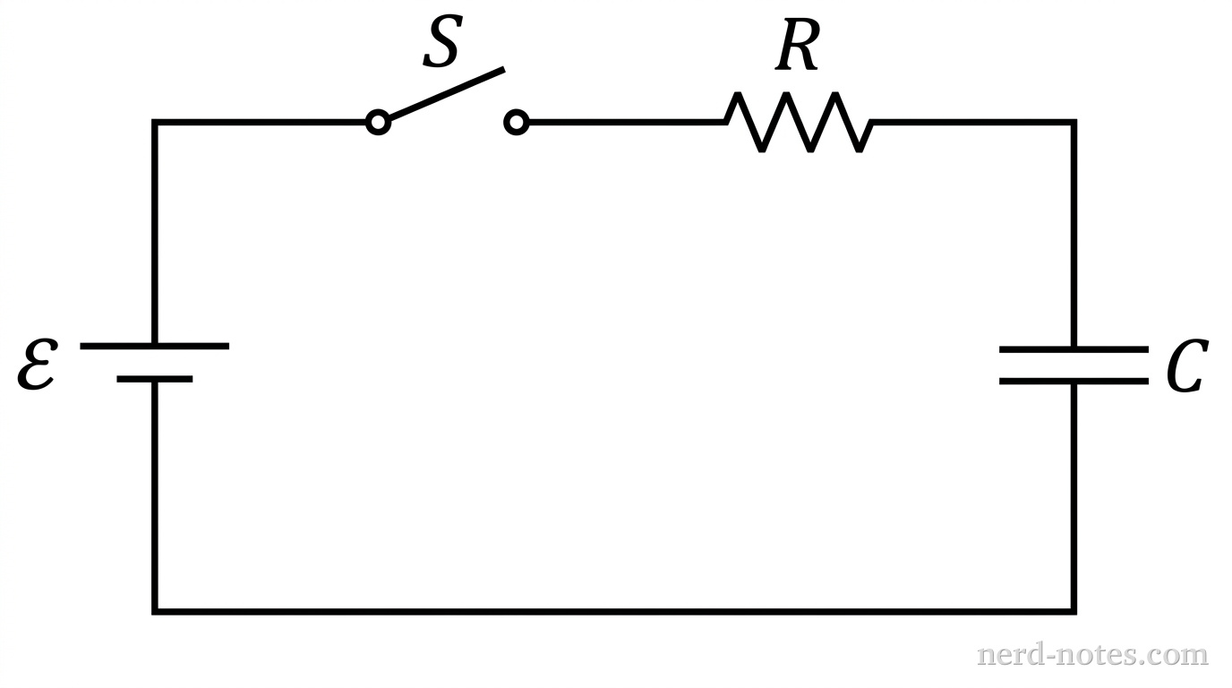 Series RC charging circuit.