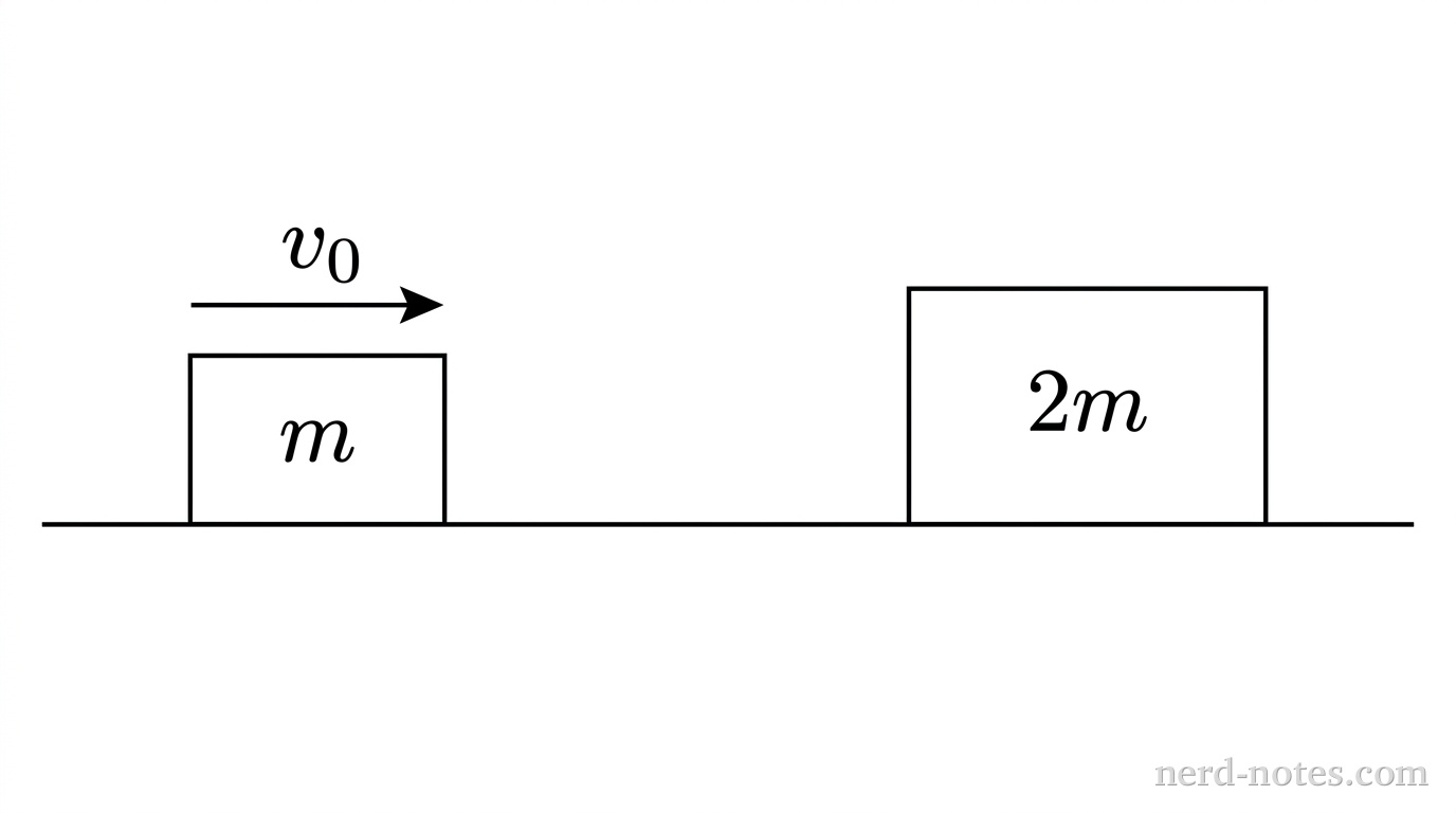 Initial setup before the collision in both trials.